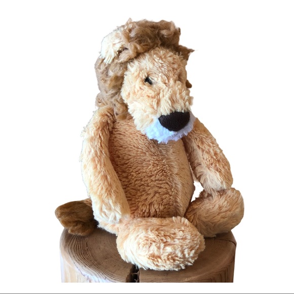 Jellycat Medium Bashful Lion Plush Yellow gold 12” Stuffed Animal Bean Bag Toy. - Picture 2 of 9